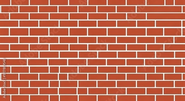 Obraz Red brick wall background