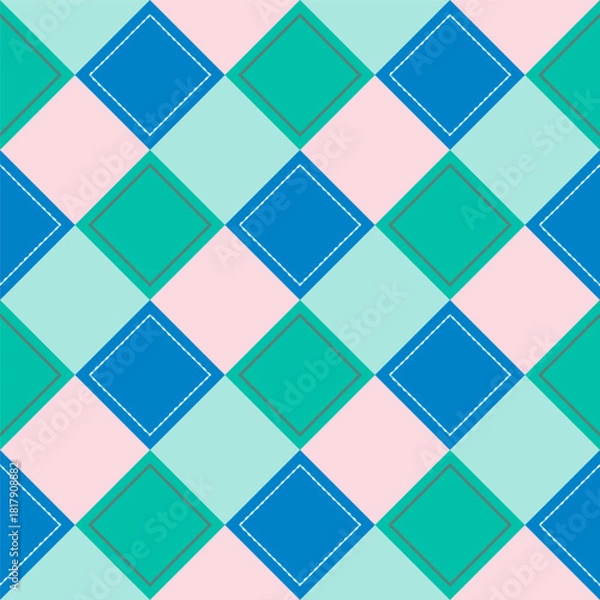 Fototapeta Seamless Pattern of Plaid Design.
