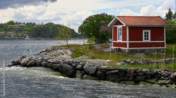 Obraz Litet Rött Hus