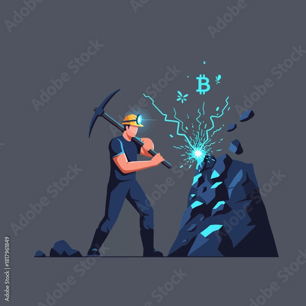 Obraz Hitting Digital Gold The Bitcoin Mining Struggle