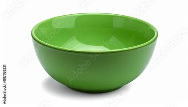 Obraz green bowl on white background