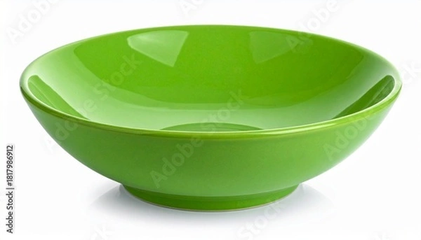 Obraz green bowl isolated on white
