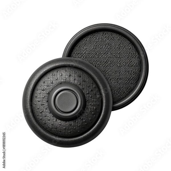 Obraz Black speaker component with textured finish