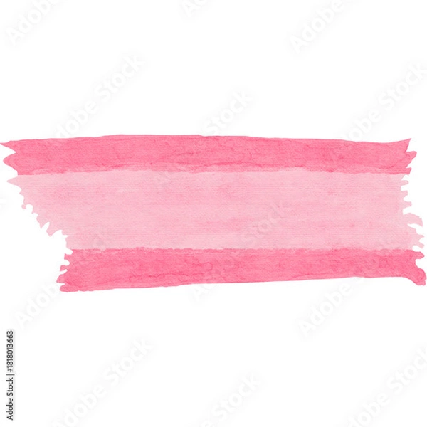 Fototapeta Pink Torn Washi Tape