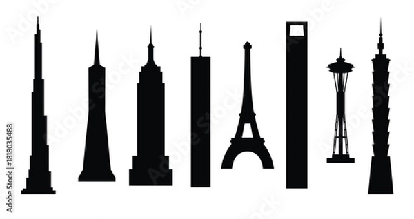 Obraz skyscrapers vectors