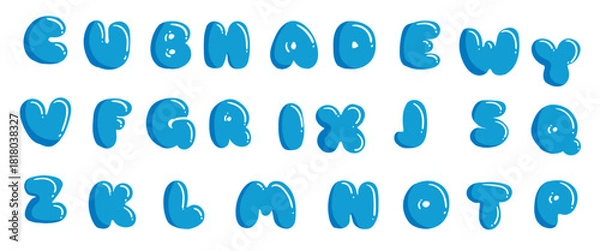 Obraz water alphabet