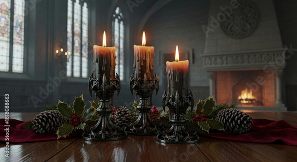 Obraz Festive Christmas Elements Collection.