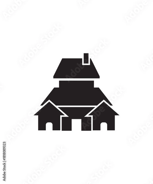 Obraz house icon, vector best flat icon.