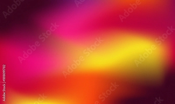 Obraz Abstract gradient background in vibrant shades of pink, orange, and yellow, creating a smooth and dynamic design