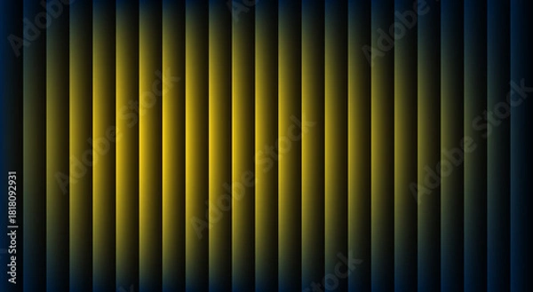 Obraz Abstract vertical lines of color in gradient shades of gold and blue, ideal for backgrounds and design elements