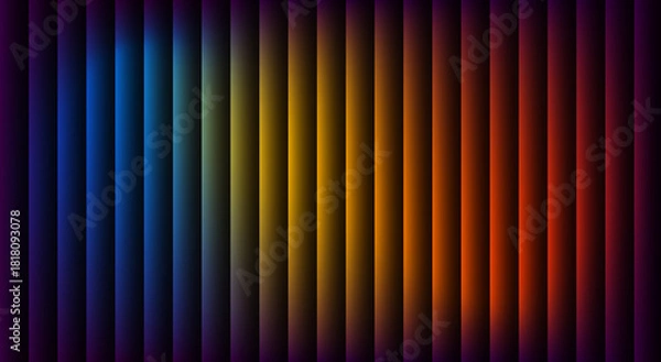 Obraz Abstract vertical color bars, vibrant and modern background design with gradient hues, ideal for digital art