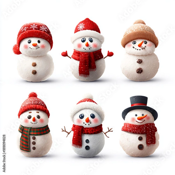 Obraz Festive Christmas Elements Collection.