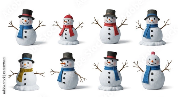 Obraz Festive Christmas Elements Collection.