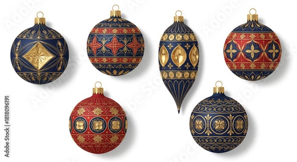 Obraz Festive Christmas Elements Collection.