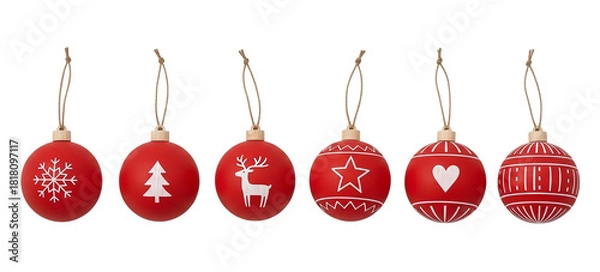 Obraz Festive Christmas Elements Collection.