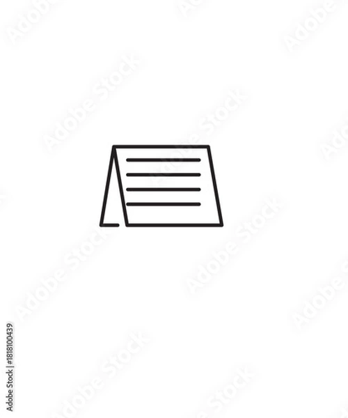 Obraz paper icon, vector best line icon.