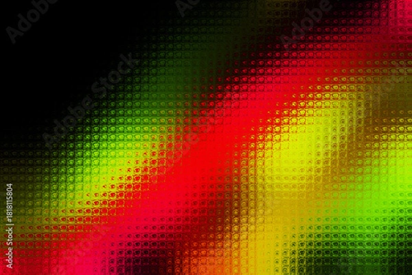 Fototapeta Colourful abstract background with a rippled glass effect,gradient multicolored. Grainy Vector Glass blurry pastel-colored neon. For projects such as covers, backgrounds
