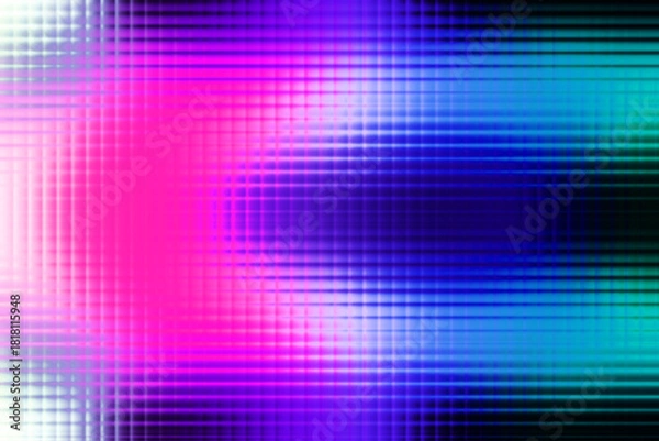 Fototapeta Colourful abstract background with a rippled glass effect,gradient multicolored. Grainy Vector Glass blurry pastel-colored neon. For projects such as covers, backgrounds

