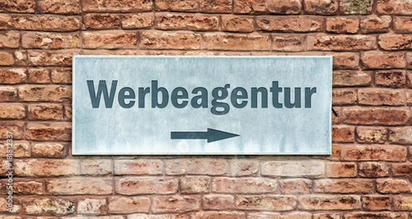 Obraz Schild 225 - Werbeagentur