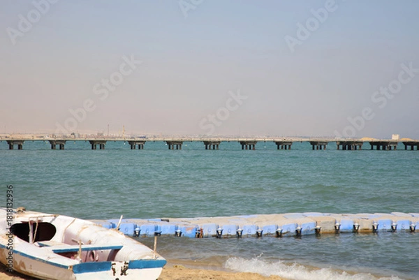 Obraz The Red Sea, The Boat, The Dock