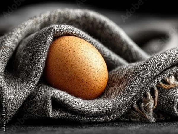 Fototapeta Perfect chocolate croissant on white ceramic plate for gourmet bakery mockup e-commerce food packaging and elegant culinary display

