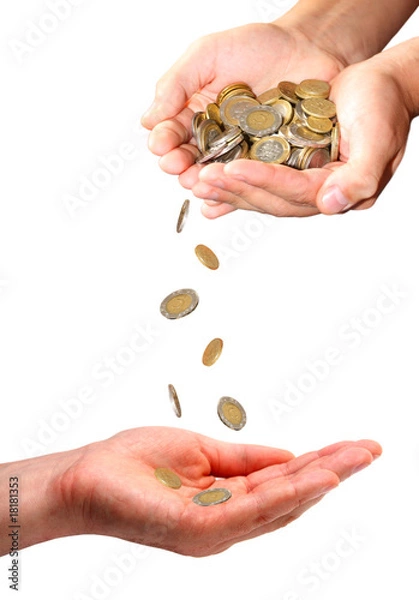 Obraz Offering action