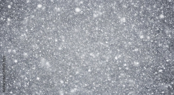 Obraz Heavy snowfall texture background with white snow falling in winter