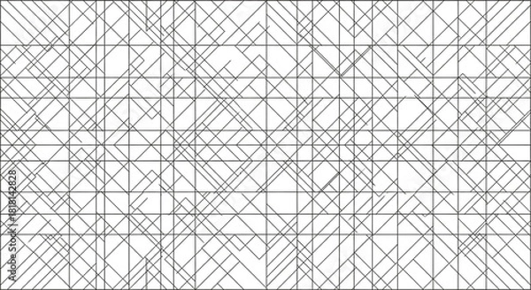 Obraz Abstract geometric pattern of intersecting diagonal and grid lines