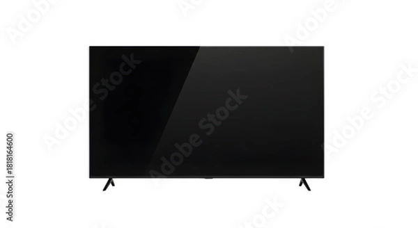 Obraz Modern flat screen television, isolated on transparent background