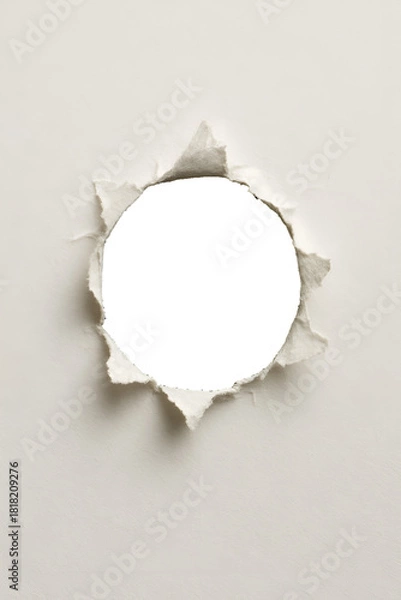 Obraz hole in paper