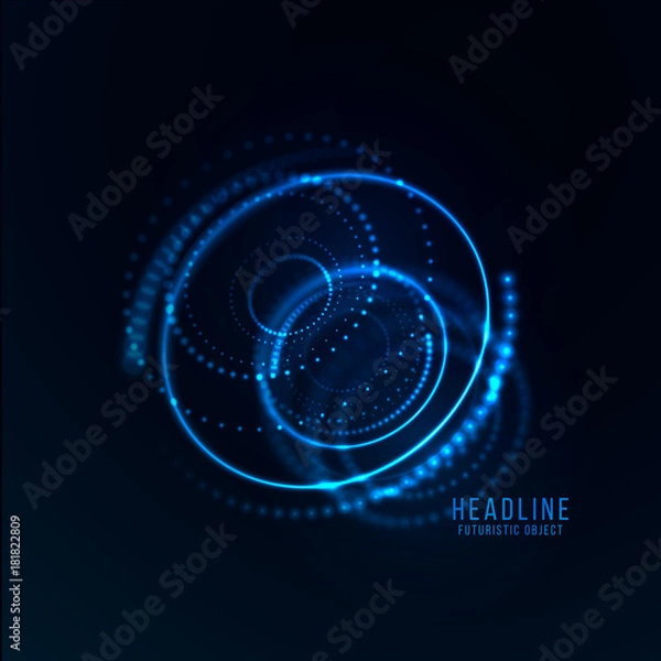 Obraz Abstract futuristic object . 