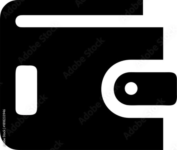 Fototapeta wallet icon vector
