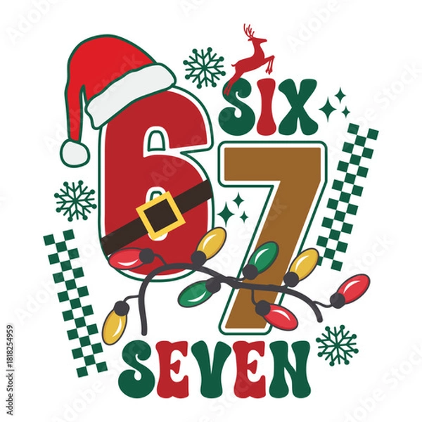 Obraz funny six seven christmas