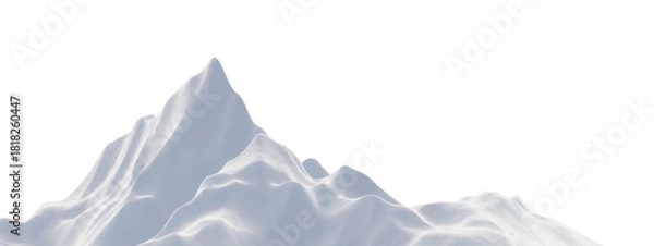 Obraz White snowy mountain. Snow terrain