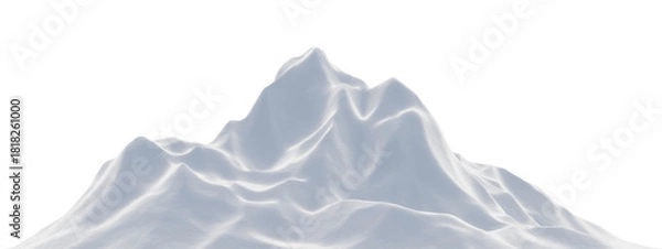 Obraz White snowy mountain. Snow terrain