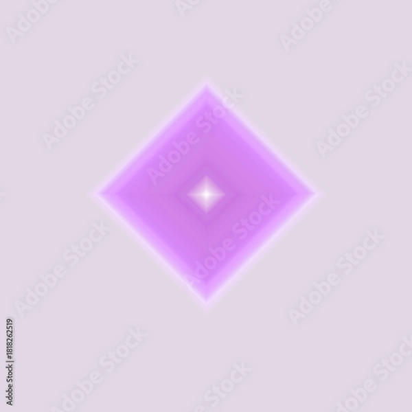 Fototapeta Colorful Diamond Gradient on Transparent Background – Vibrant Gemstone PNG