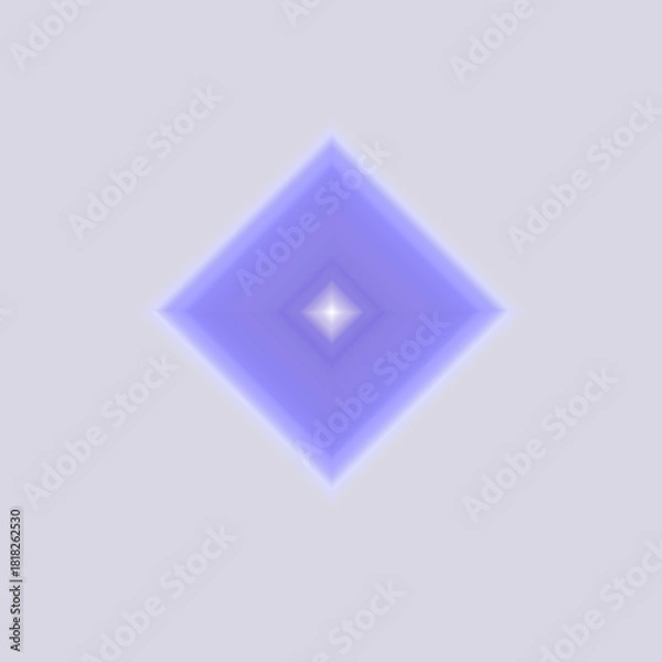 Fototapeta Colorful Diamond Gradient on Transparent Background – Vibrant Gemstone PNG