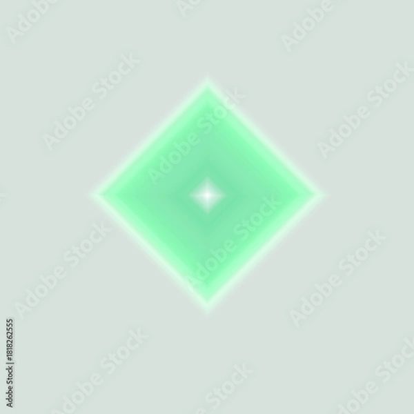 Fototapeta Colorful Diamond Gradient on Transparent Background – Vibrant Gemstone PNG