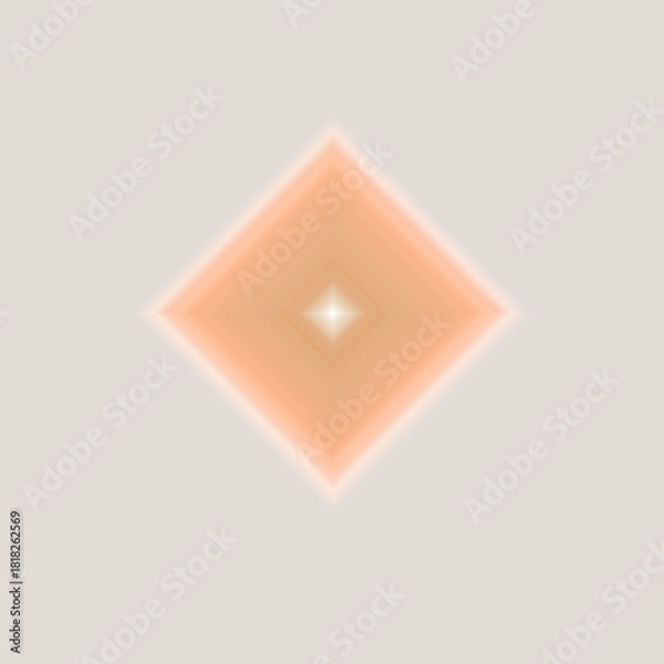 Fototapeta Colorful Diamond Gradient on Transparent Background – Vibrant Gemstone PNG