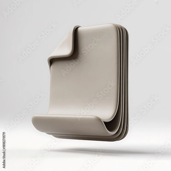 Fototapeta Pile of documents icon for file management concept