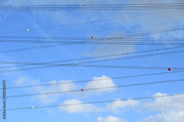 Obraz Lignes électriques haute tension