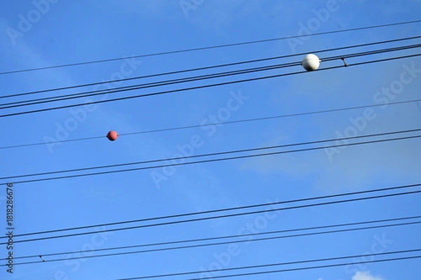 Obraz Lignes électriques haute tension