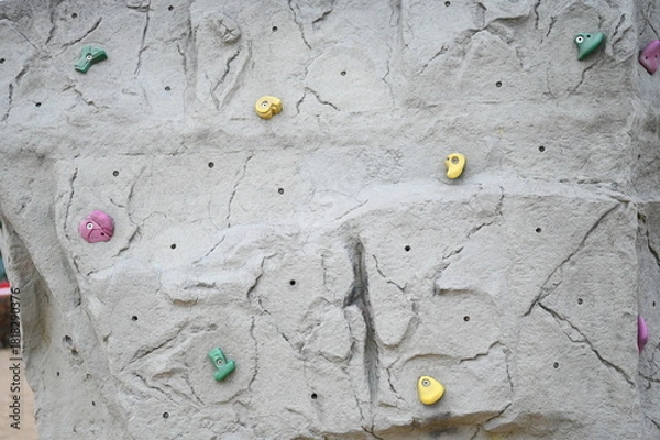 Obraz Mur d'escalade prises climbing holds