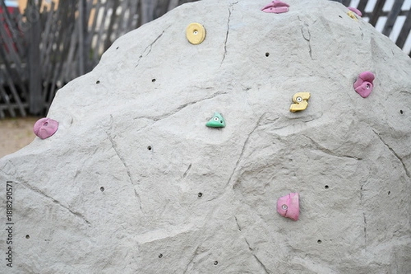 Obraz Mur d'escalade prises climbing holds