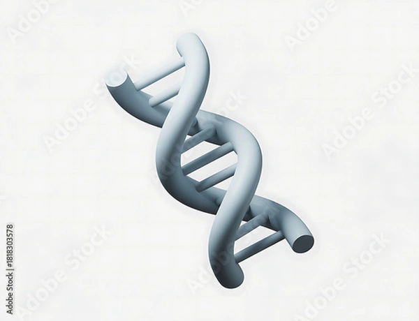 Fototapeta Abstract depiction of deoxyribonucleic acid structure