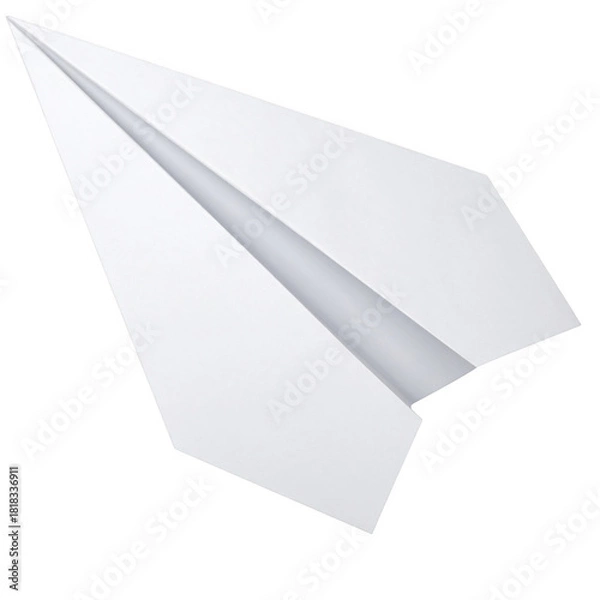 Obraz paper airplane isolated on white or transparent