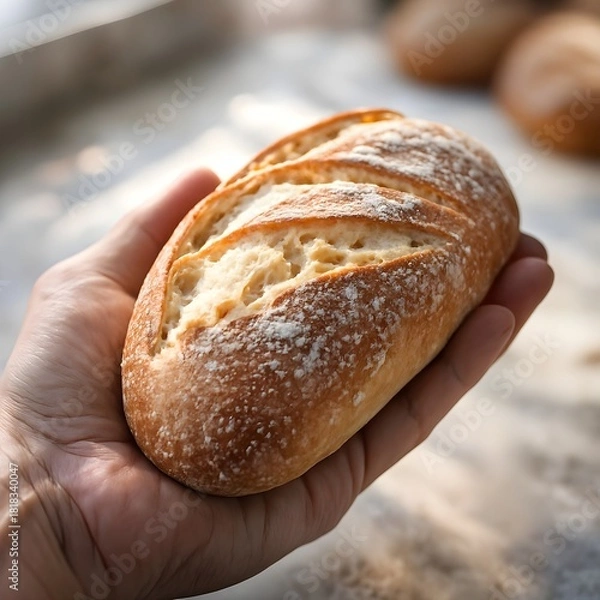 Fototapeta bread in a basket