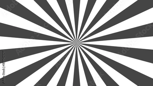 Obraz モノクロ放射線模様の背景