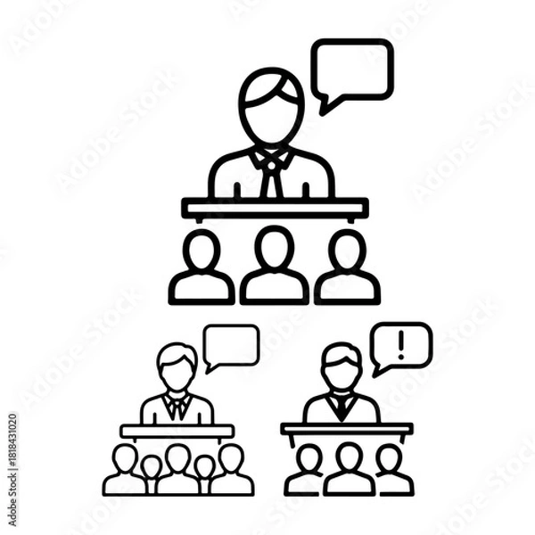 Fototapeta Conversation icon se