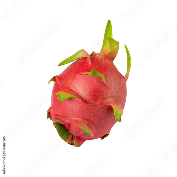 Fototapeta Dragon fruit, Pitaya cutout, full depth of field.
